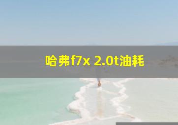 哈弗f7x 2.0t油耗